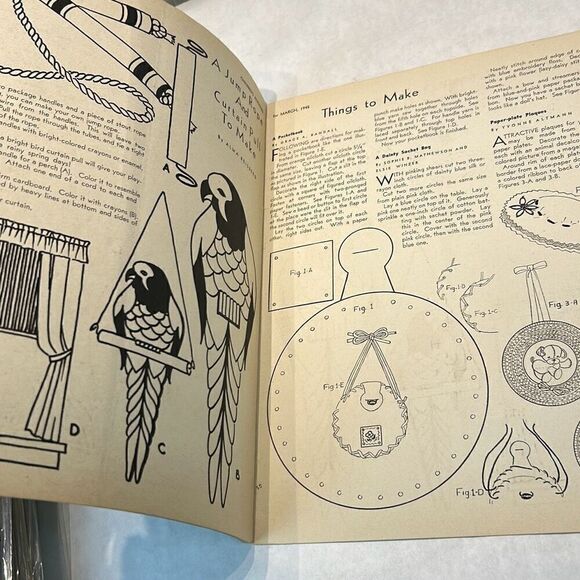 VTG Children's Activities For Home & School Magazine Book March 1945 - Picture 5 of 10